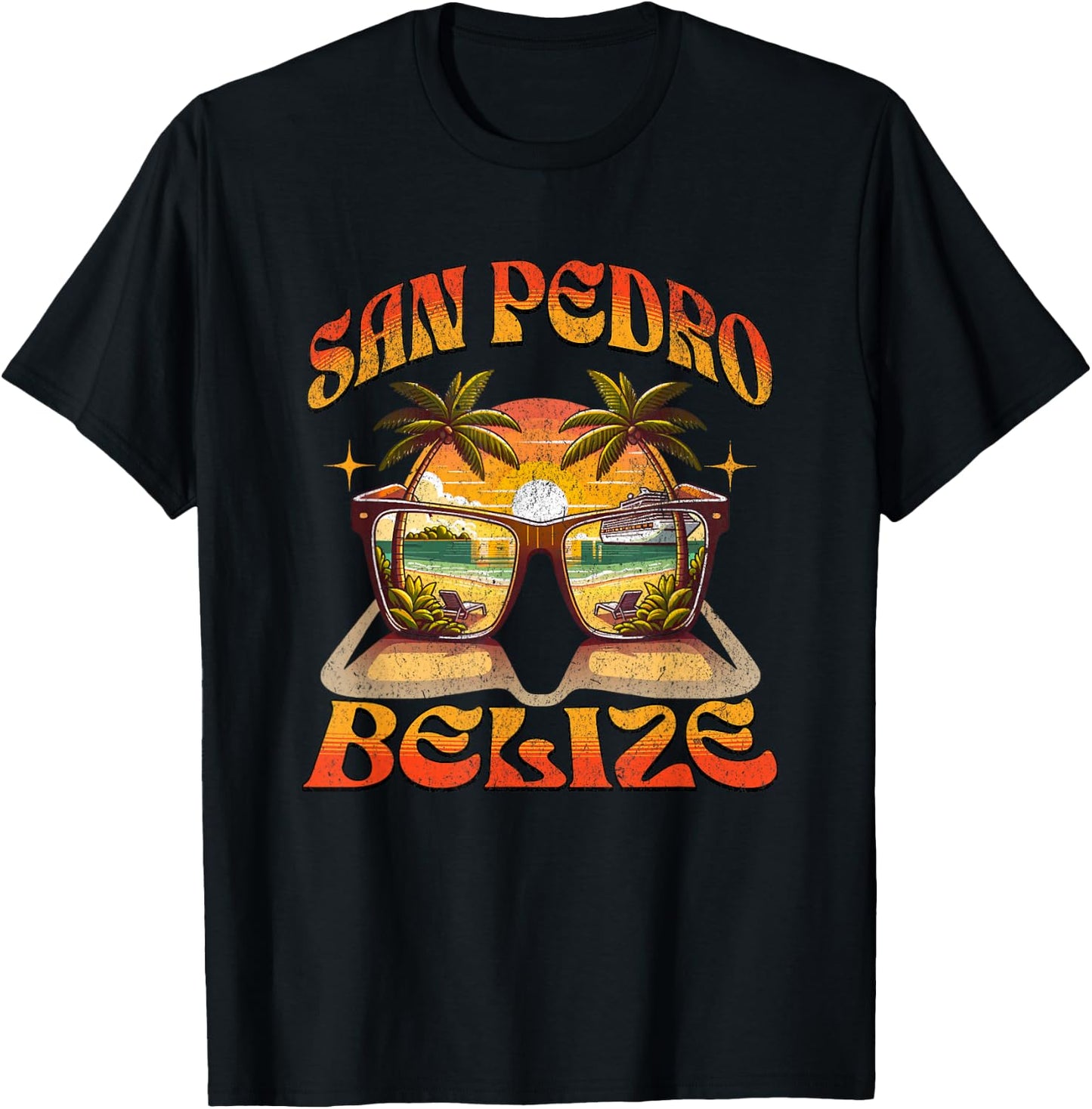 San Pedro Belize Great Travel Vacation Gift Design T-Shirt - T-Shirt | Black