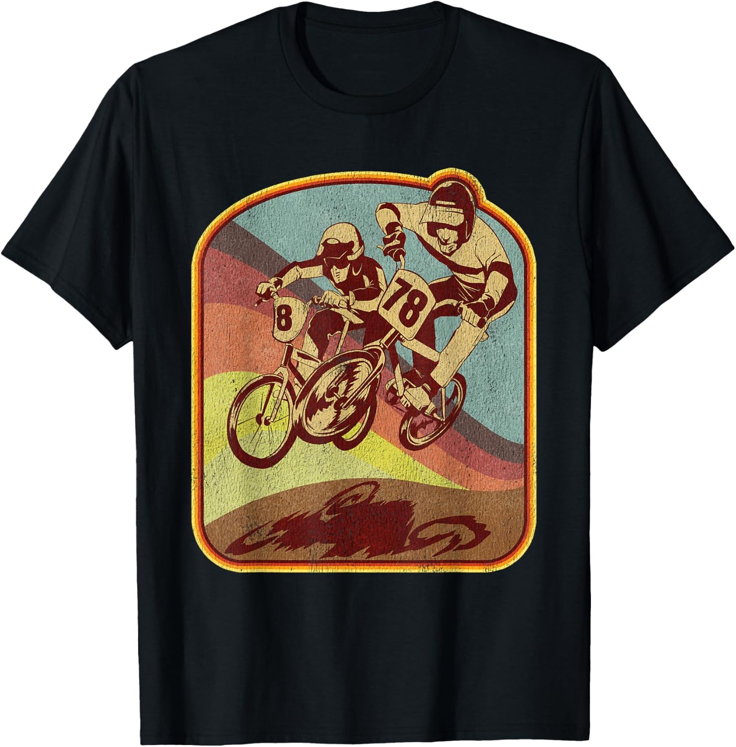 Vintage 80s BMX Rad Distressed Graphic T-Shirt - T-Shirt | Black