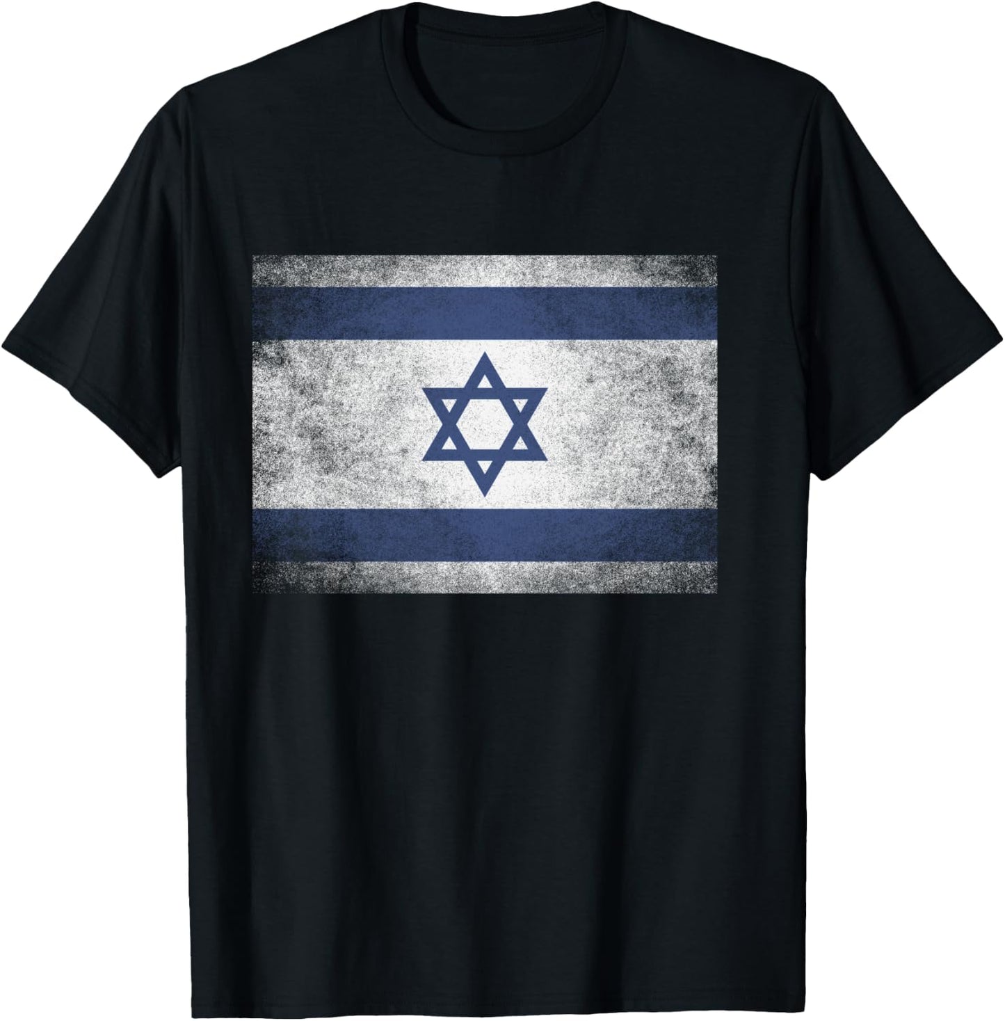 Israeli Israel Flag Pride Country Home Nation Family Retro T-Shirt - T-Shirt | Black