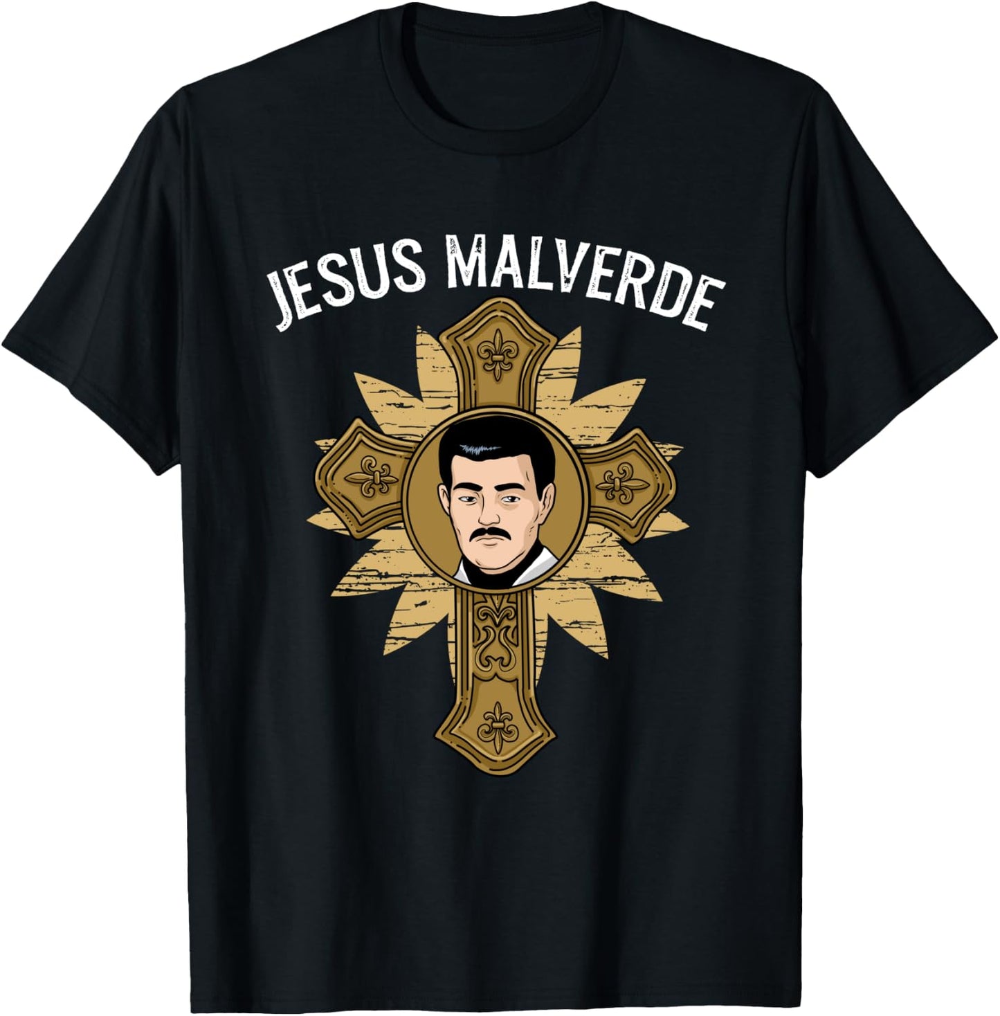 Jesus Malverde Shirt Men Women Malverde Gifts Jesus Malverde T-Shirt - T-Shirt | Black