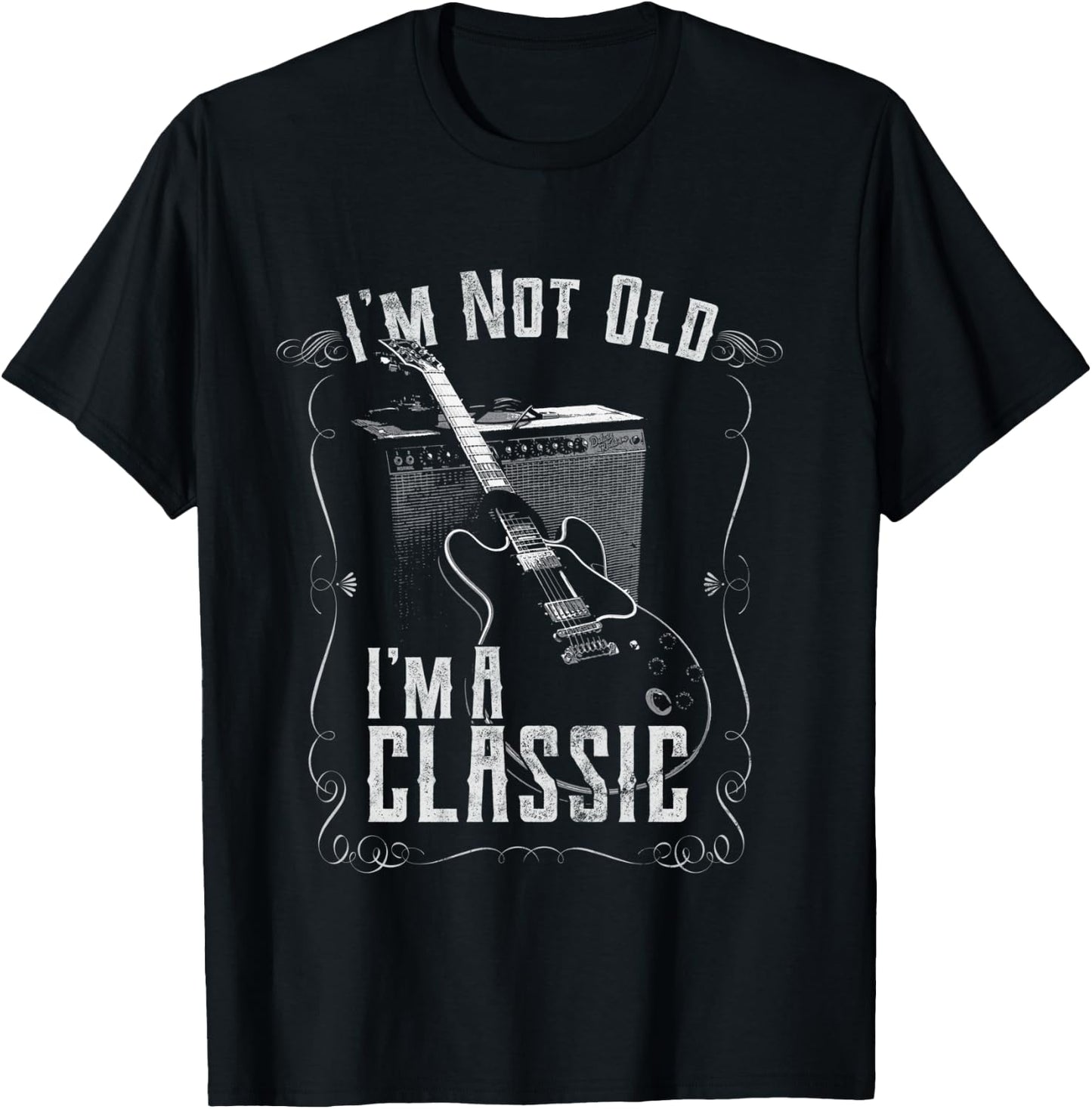 I'm not old, I'm a classic guitar birthday T-Shirt - T-Shirt | Black