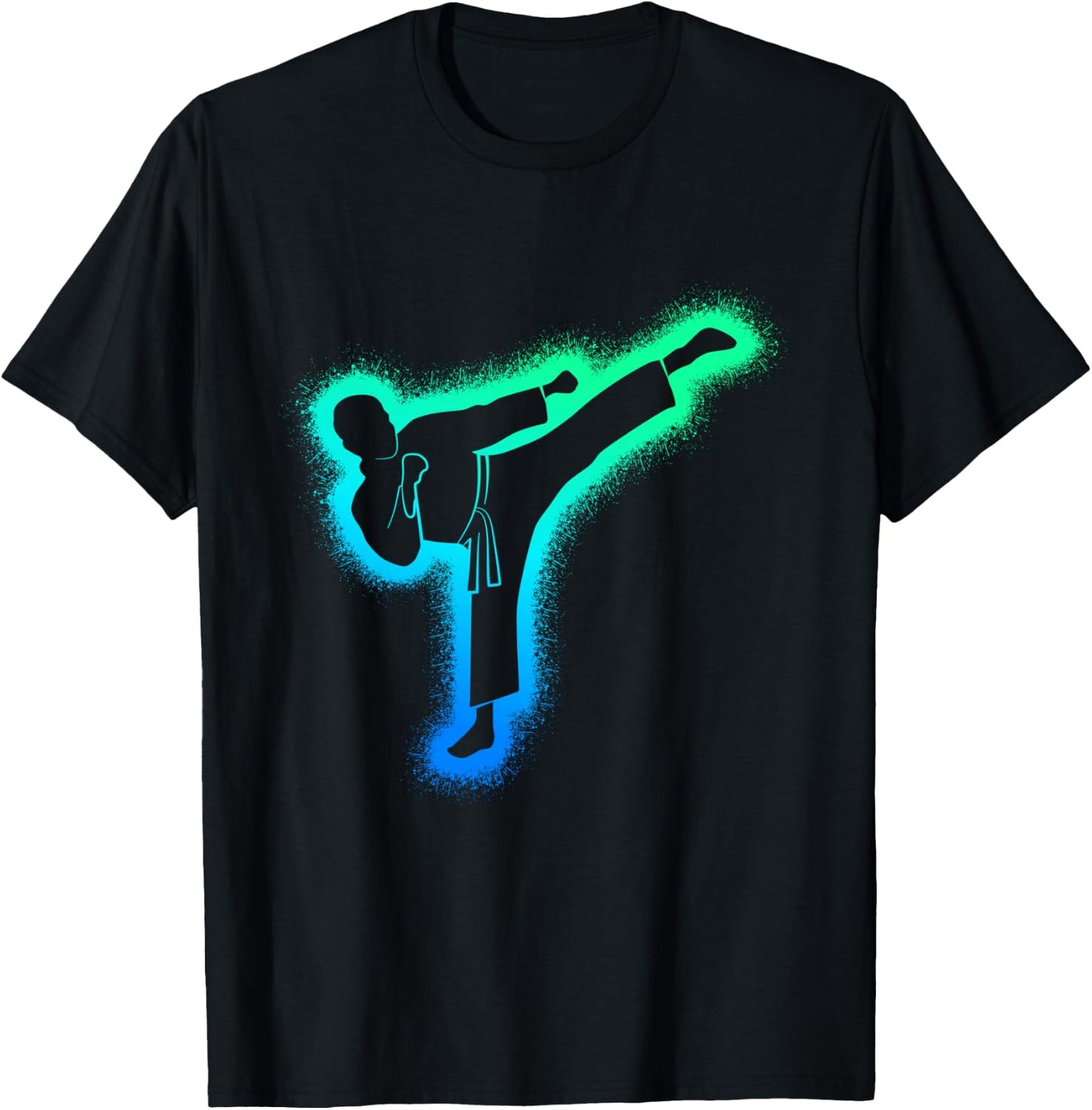 Taekwondo Martial Arts Kids Men Boys Karate T-Shirt - T-Shirt | Black