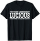 Lucious Personal Name First Name Funny Lucious T-Shirt - T-Shirt | Black