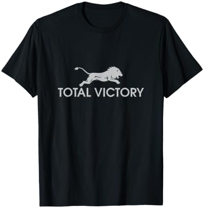 Total Victory Lion Of Judah Iron Zion Hebrew Warrior Hanukka T-Shirt - T-Shirt | Black