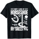 Why I Lose at Horseshoe Funny Throwing Horseshoe Pitching T-Shirt - T-Shirt | Black