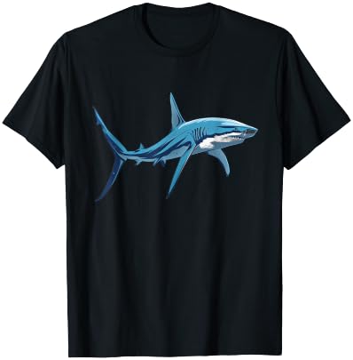 Thresher Shark 80s T-Shirt - T-Shirt | Black