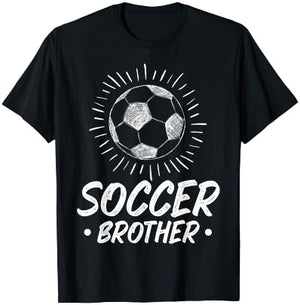 Soccer Brother Soccer Fans Brother Soccer Family Brother T-Shirt - T-Shirt | Black