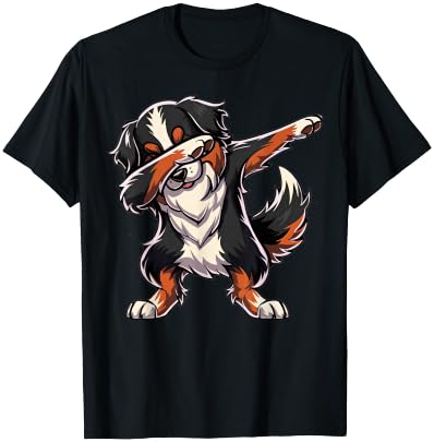 Dabbing Bernese Mountain Dab Dance Dog Lover Gifts T-Shirt - T-Shirt | Black