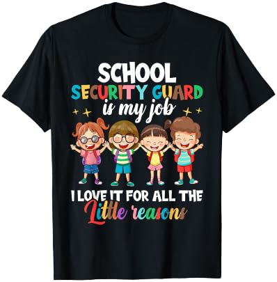 School Security Guard Appreciation Shirt, Back to School T-Shirt - T-Shirt | Black