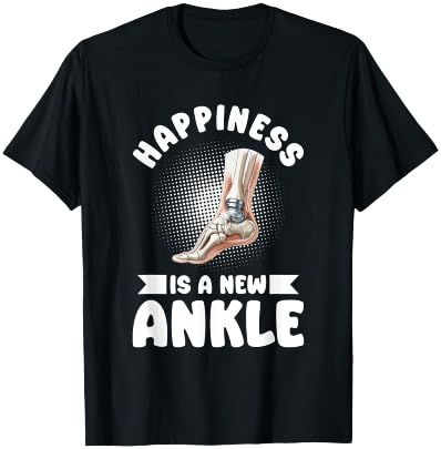 Bionic Ankle Replacement Surgery Joint Recovery Survivor T-Shirt - T-Shirt | Black