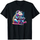 Funny Distressed Possum Gaming Retro Opossum Video Games T-Shirt - T-Shirt | Black