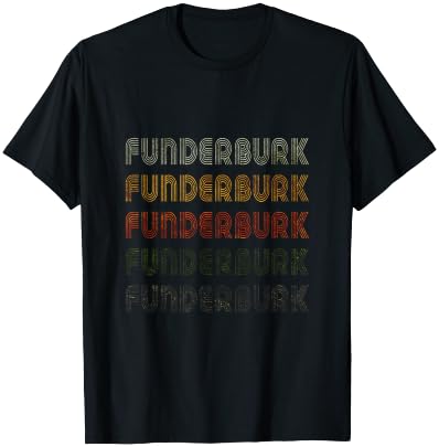 Love Heart Funderburk Grunge Vintage Black Funderburk T-Shirt - T-Shirt | Black