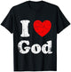 I Love God Graphic T-Shirt - T-Shirt | Black