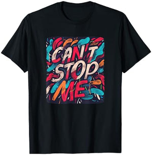 Multicolor can't stop me Costume for Adults and Kids T-Shirt - T-Shirt | Black