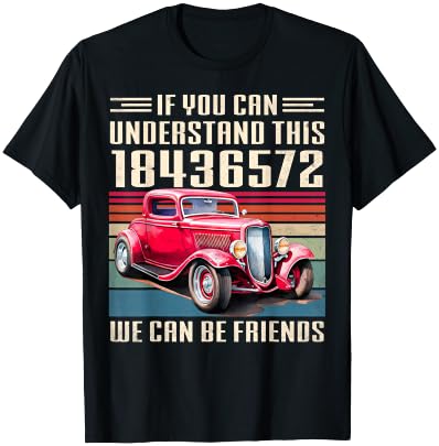 It's A 18436572 Thing Funny V8 Engine Classic Hot rod Car T-Shirt - T-Shirt | Black